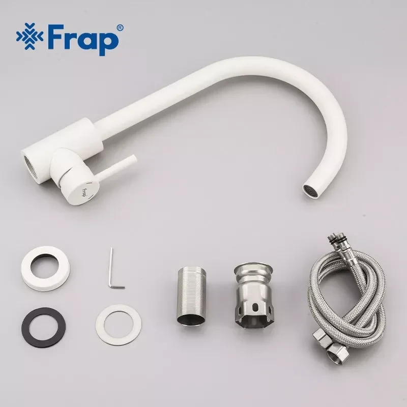 Смеситель для кухни FRAP F40899-1 белый