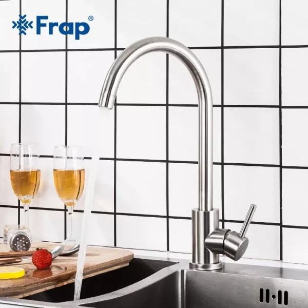 Змішувач для кухні Frap F40899, сатин