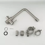 Смеситель для кухни FRAP F43899-1 сатин на две воды