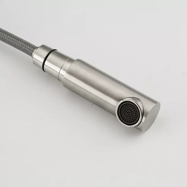 Смеситель для кухни FRAP F60899 с выдвижным изливом сатин