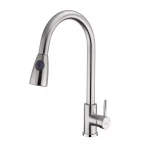Смеситель для кухни FRAP F60899-1 с выдвижным изливом сатин