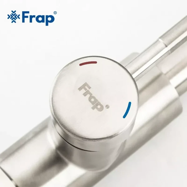 Смеситель для кухни FRAP F60899-1 с выдвижным изливом сатин