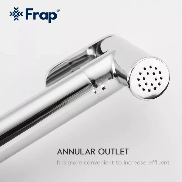 Гигиенический душ FRAP F7516 хромированный с держателем для бумаги и полочкой