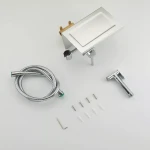 Гигиенический душ FRAP F7516 хромированный с держателем для бумаги и полочкой