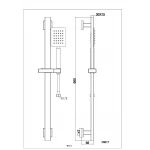 Душевой гарнитур FRAP F8017 нержавеющая сталь.