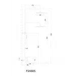 Душевая система FRAP F24805 с поворотным изливом-переключателем на лейку сатин (1 режим)