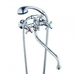 Смеситель для ванны WEZER DFR7-A722 хромированный