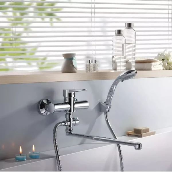 Смеситель для ванны WEZER PUD6-B045 хромированный