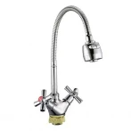 Смеситель для кухни WEZER TLH4-R722 хромированный с гибким изливом