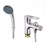 Смеситель для умывальника WEZER PUD1-SH045 хромированный с душевой лейкой