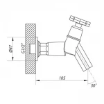 Смеситель для холодной воды WEZER JIK22-102