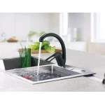 Смеситель для кухни WEZER YUB4-181-BLACK черный