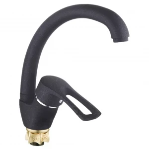 Смеситель для кухни WEZER YUB4-181-BLACK черный