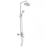 Душевая система WEZER WOG16-153 с поворотным изливом и переключателем на лейку/душ хромированная