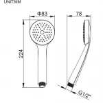 Воронка для душа WEZER SH-01 (WKY-01) однорежимная