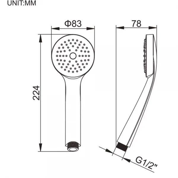 Воронка для душа WEZER SH-01 (WKY-01) однорежимная