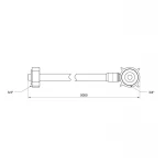 Шланг для підключення пральної машини Kronoplast 500 см (іH500034)