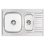 Кухонная мойка WEZER 7850(08) Decor 780x500x180 мм с сифоном