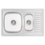 Кухонная мойка WEZER 7850(08) Decor 780x500x180 мм с сифоном