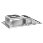 Кухонная мойка WEZER 7850(08) Decor 780x500x180 мм с сифоном