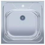 Мийка нерж.UA 5050 товщ-0.4mm, р-р-500*500*140mm Polish (накладна) {20}