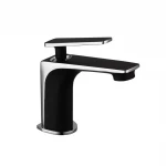 Смеситель для умывальника FRAP F1057 черный/хром