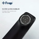 Смеситель для умывальника FRAP F1057 черный/хром