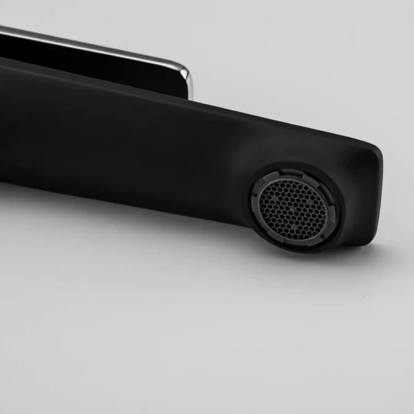 Смеситель для умывальника FRAP F1057-2 высокий черный/хром