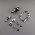 Смеситель для душа FRAP F2057 с гигиенической лейкой черный/хром