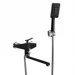 Смеситель для ванны FRAP F2257 черный/хром