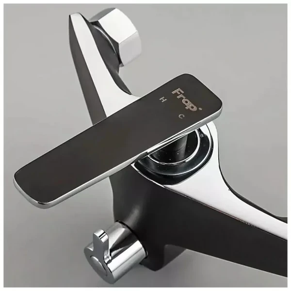 Смеситель для ванны FRAP F2257 черный/хром