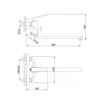 Смеситель для ванны FRAP F2257 черный/хром