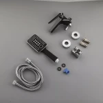 Смеситель для ванны FRAP F3257 черный/хром