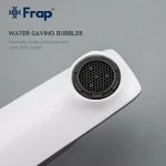 Смеситель для умывальника FRAP F1058-2 высокий белый/хром