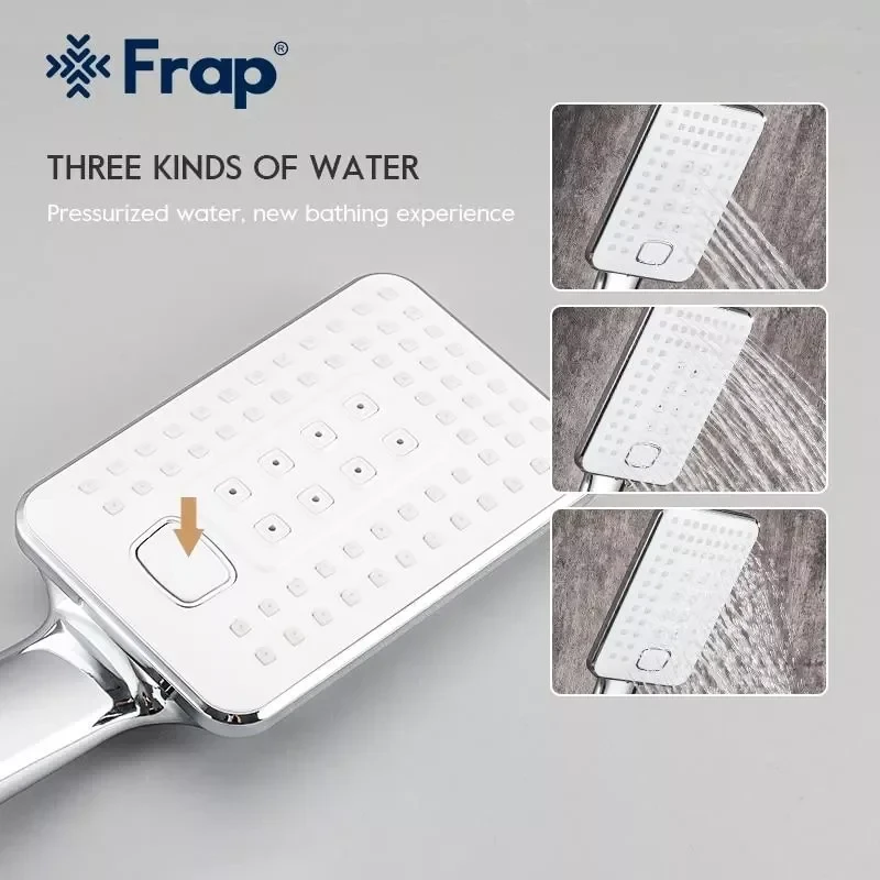 Смеситель для ванны FRAP F3258 белый/хром