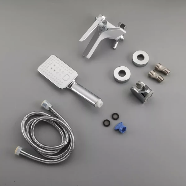 Смеситель для ванны FRAP F3258 белый/хром