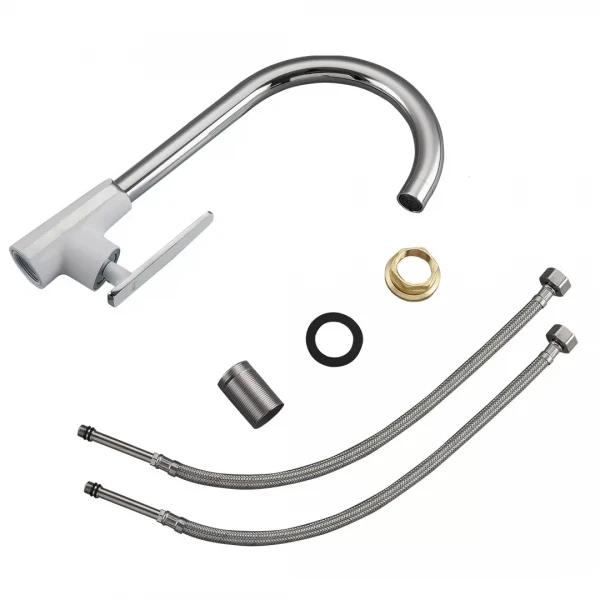 Смеситель для кухни FRAP F4058 белый/хром