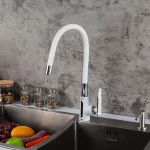 Смеситель для кухни FRAP F4458 белый/хром