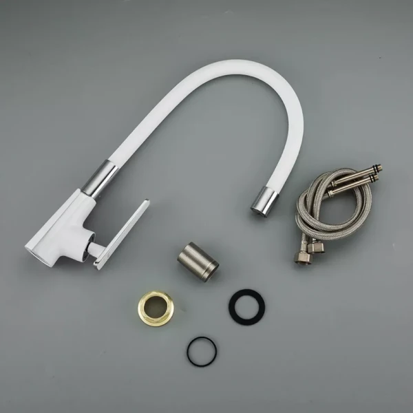 Смеситель для кухни FRAP F4458 белый/хром