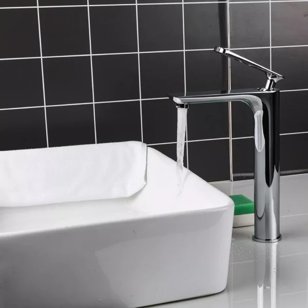 Смеситель для умывальника FRAP F1052-55 хромированный высокий