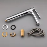 Смеситель для умывальника FRAP F1052-55 хромированный высокий