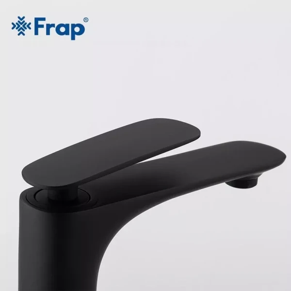 Смеситель для умывальника FRAP F1052-57 высокий черный