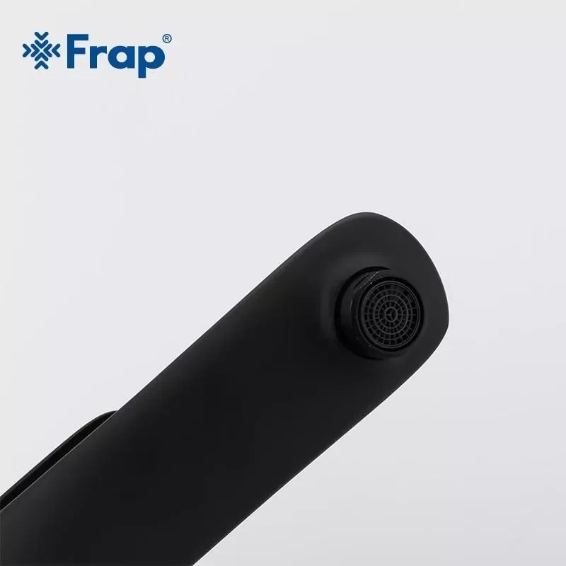 Смеситель для умывальника FRAP F1052-57 высокий черный