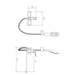 Смеситель для ванны GAPPO G2250-8 хромированный