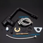 Смеситель для кухни GAPPO G4390-10 черный с подключением фильтра питьевой воды