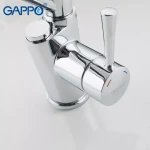 Смеситель для кухни GAPPO G4398-11 с гибким изливом черный/хром