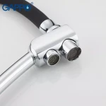 Смеситель для кухни GAPPO G4398-11 с гибким изливом черный/хром