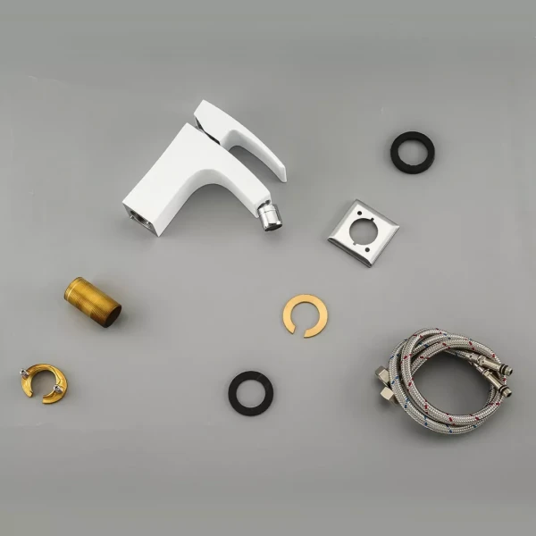 Змішувач для біде GAPPO G5007-8, білий/хром