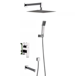 Встраиваемая душевая система GAPPO G7102 хром с переключателем на лейку, 3 функции