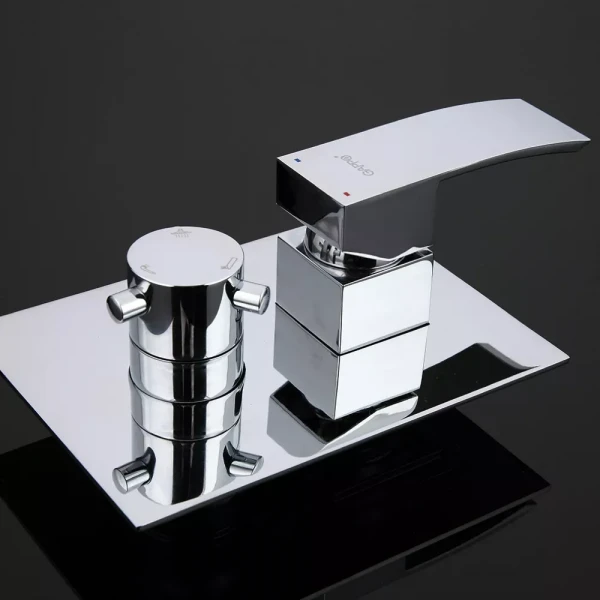 Встраиваемая душевая система GAPPO G7102 хром с переключателем на лейку, 3 функции